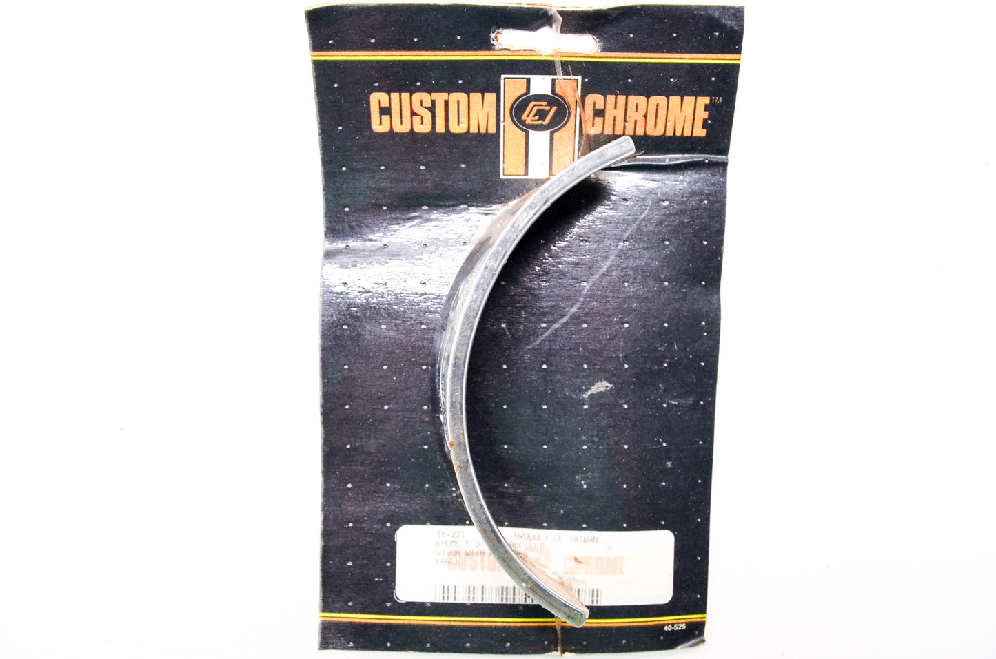 Chrome 5 3/4' Headlight Visor Embossed Eagle NOS