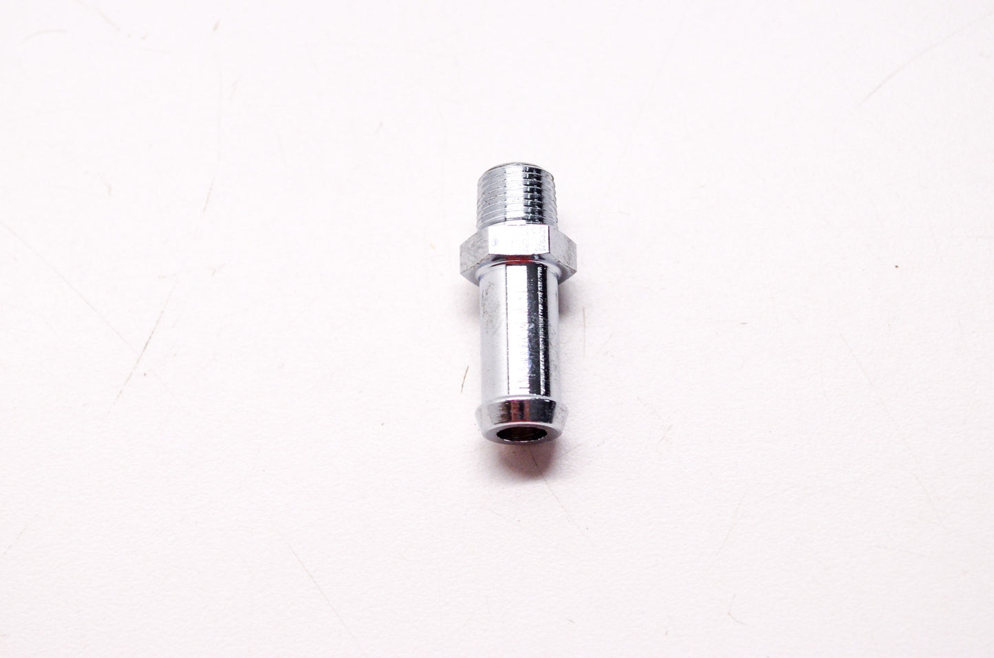 New Custom Chrome Chrome Hose Fitting 3/8 Hose x 1/8 NPT Harley Davidson NOS