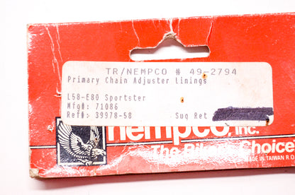 Primary Chain Adjuster Lining Harley Davidson Sportster 58-80 NOS