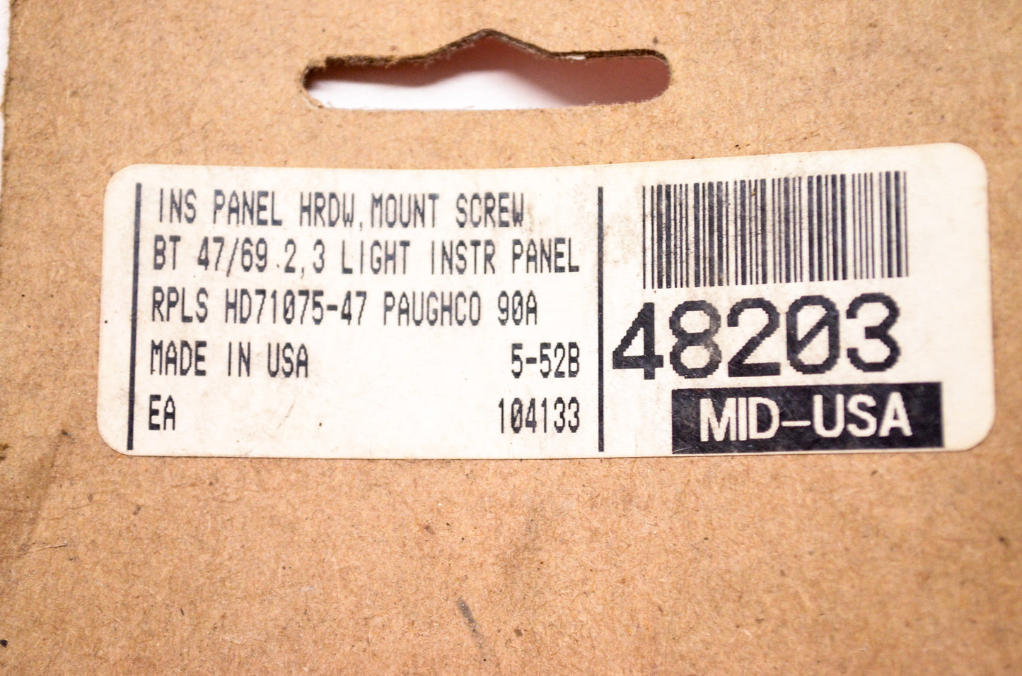 Paughco Instrument Panel Mounting Screw Hardware Harley Davidson NOS