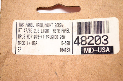 Paughco Instrument Panel Mounting Screw Hardware Harley Davidson NOS