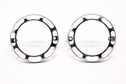 Custom Chrome 09-709 Turn Signal Trim Slotted Rings Harley Davidson Qty 2 NOS