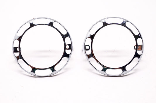 Custom Chrome 09-709 Turn Signal Trim Slotted Rings Harley Davidson Qty 2 NOS