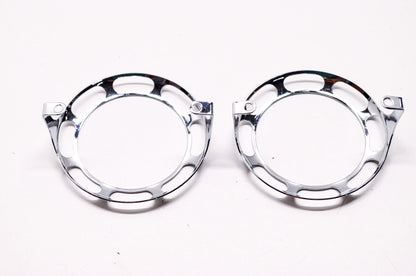 Custom Chrome 09-709 Turn Signal Trim Slotted Rings Harley Davidson Qty 2 NOS