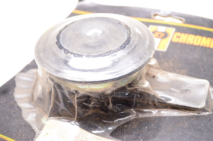 New Custom Chrome Black 12V Disc Type Horn Universal Bracket Harley Davdison NOS