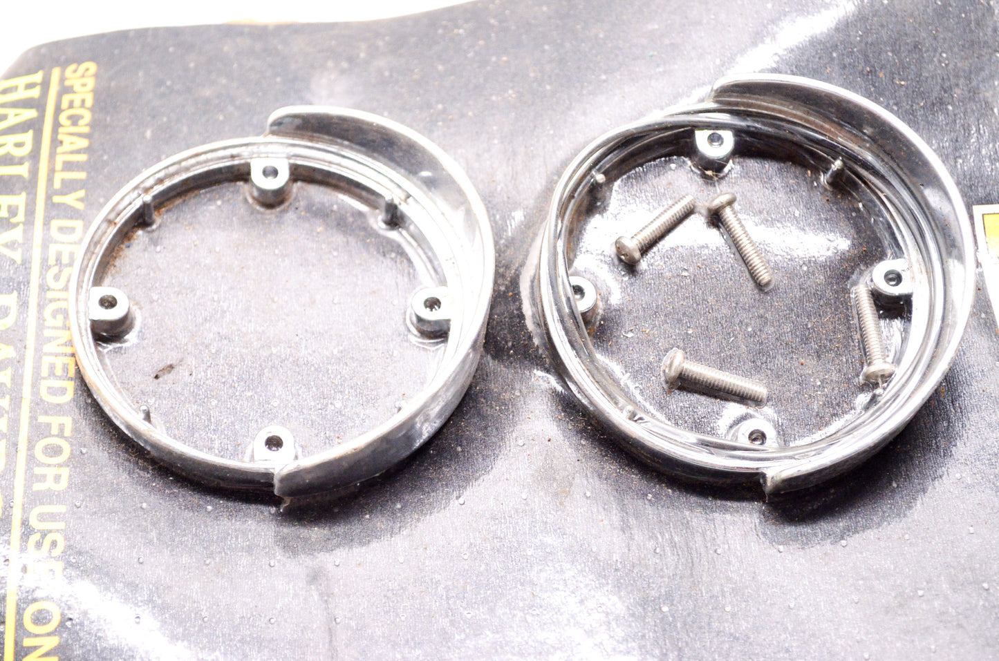 Turn Signal Visor Kit Harley Davidson FLT FLHS FLST FXRT NOS