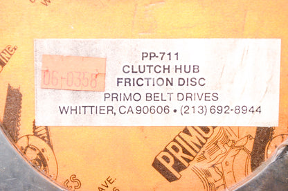 New Primo Belt Drives Clutch Hub Friction Disc Kit NOS