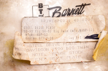 Steel Drive Plate Harley Davidson XL 91-93 Big Twin 90-93 NOS