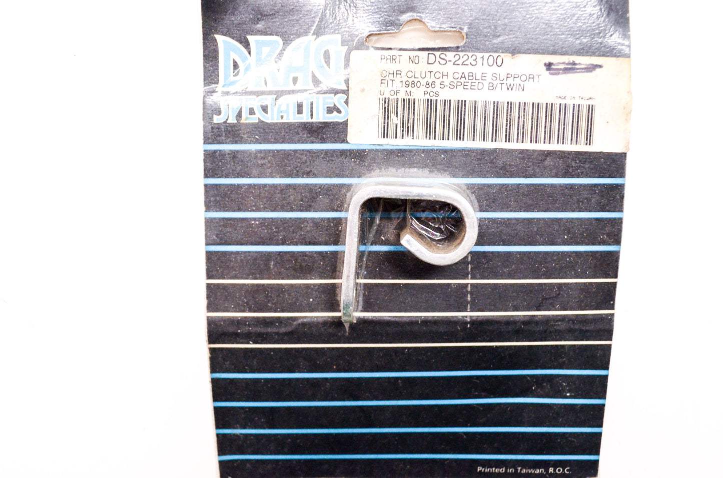 New Drag Specialties Chrome Clutch Cable Support Harley Davidson Big Twin NOS