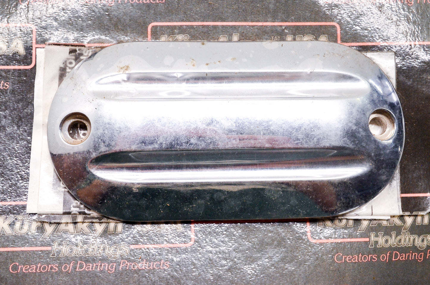 New Kuryakyn Chrome Primary Inspection Cover Harley Davidson Big Twin NOS