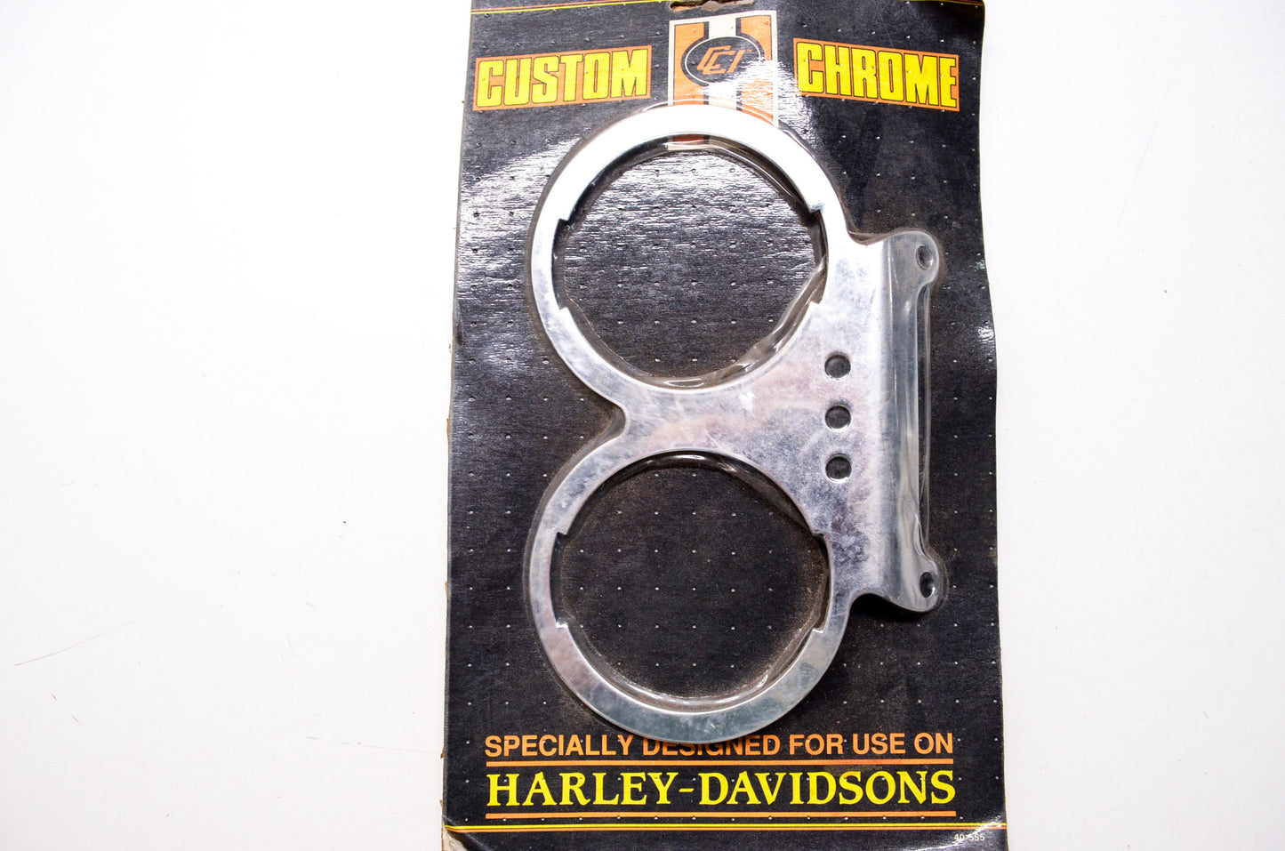 New Custom Chrome Speedometer & Tachometer Mounting Bracket Harley Davidson NOS