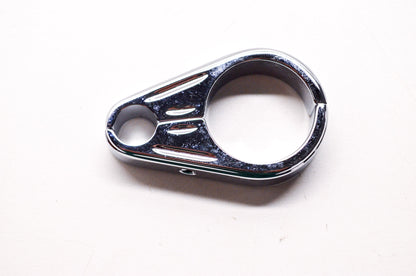 New Arlen Ness Chrome 1 1/8' Clutch Cable Clamp Assembly Harley Davidson NOS