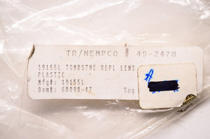 New Nempco Red Tombstone Replacement Lens Harley Davidson NOS