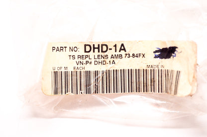 OEM Harley-Davidson DHD-1A Amber Replacement Lens FX 73-84 NOS