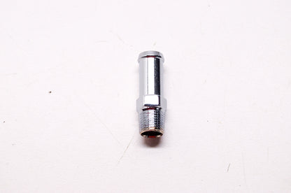 New Drag Specialties Chrome Male Straight Oil Tank Cooler Fitting 3/8'-1/8' NOS
