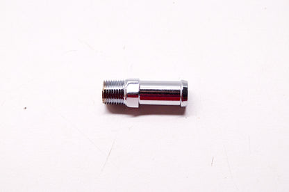 New Drag Specialties Chrome Male Straight Oil Tank Cooler Fitting 3/8'-1/8' NOS