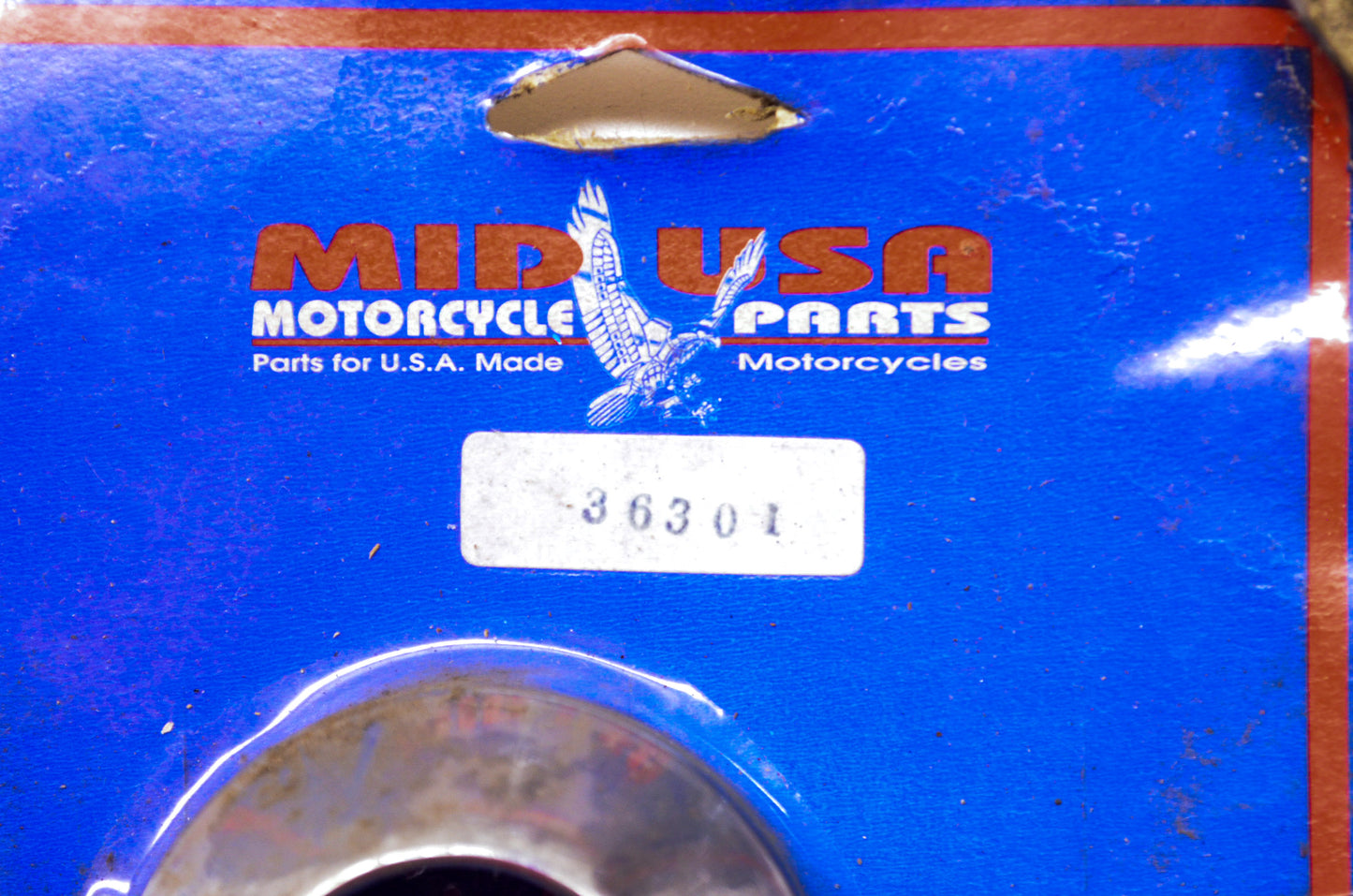 New Mid USA Chromed Fork Dust Boot Cover 35mm Harley Davidson Qty 2 NOS