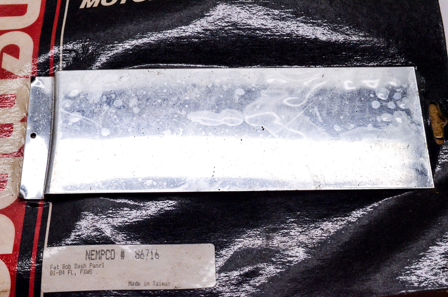 New Nempco Chrome Fat Bob Dash Panel Harley Davidson FL FXWG 81-84 NOS