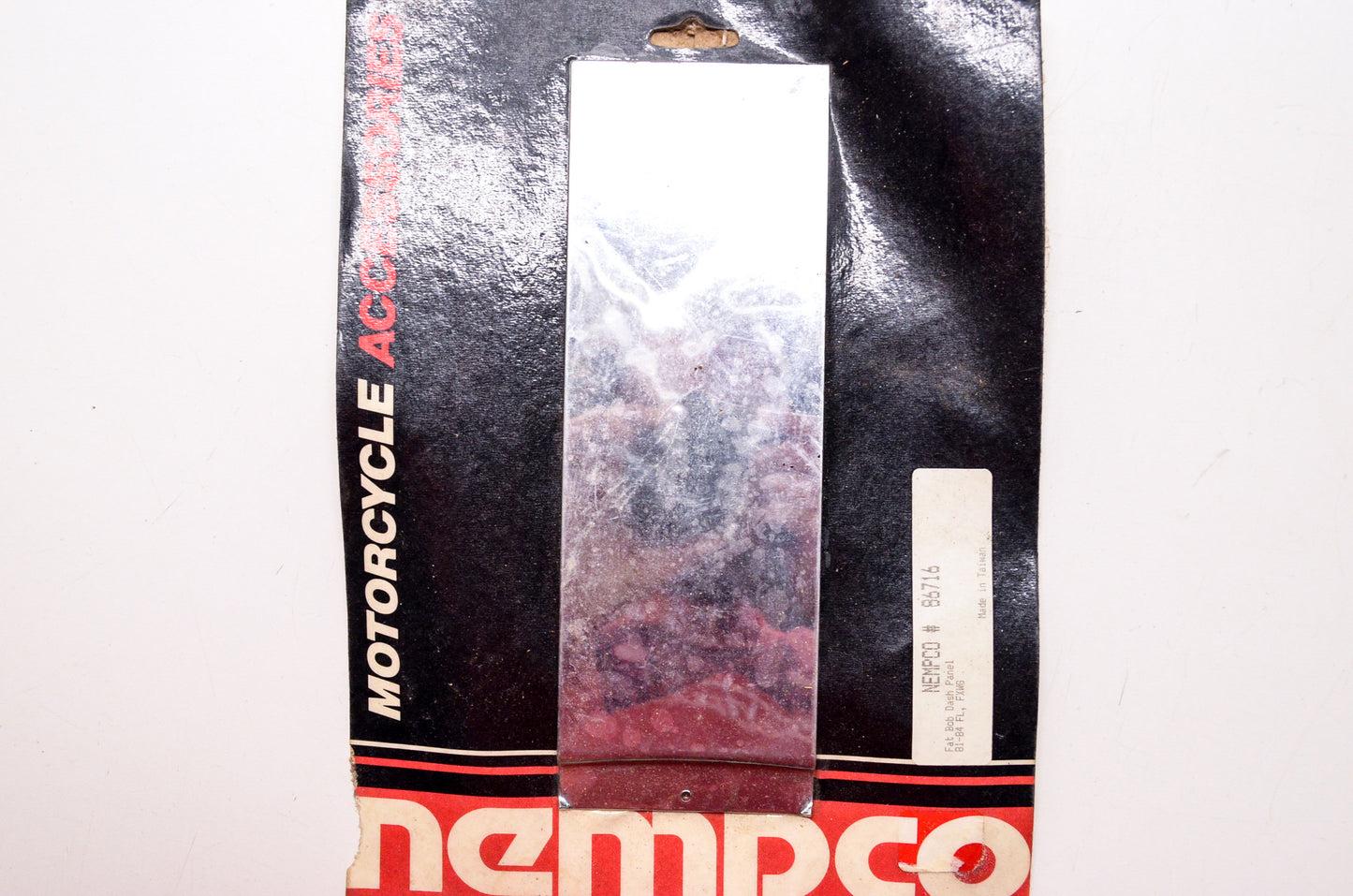 New Nempco Chrome Fat Bob Dash Panel Harley Davidson FL FXWG 81-84 NOS