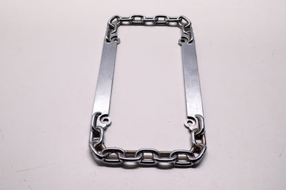 New Cruiser Accessories Chrome Chain Link License Plate Frame NOS