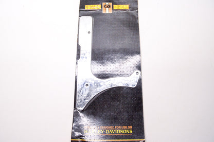 New Custom Chrome Engraved Lower Belt Guard Cover Harley Davidson Softail NOS
