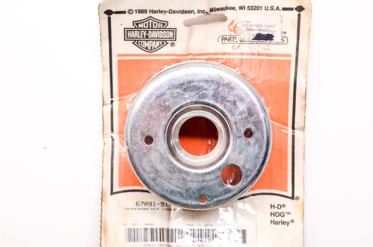 New OEM Harley Davidson Chrome Speedometer Cover NOS