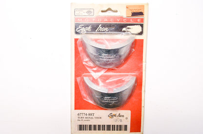 New Eagle Iron Turn Signal Visor FL Qty 2 NOS