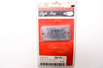 New Eagle Iron Master Cylinder Cover XL 82-87 & Rear FLST 86-87 NOS
