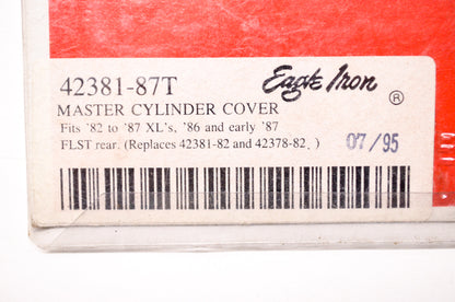 New Eagle Iron Master Cylinder Cover XL 82-87 & Rear FLST 86-87 NOS