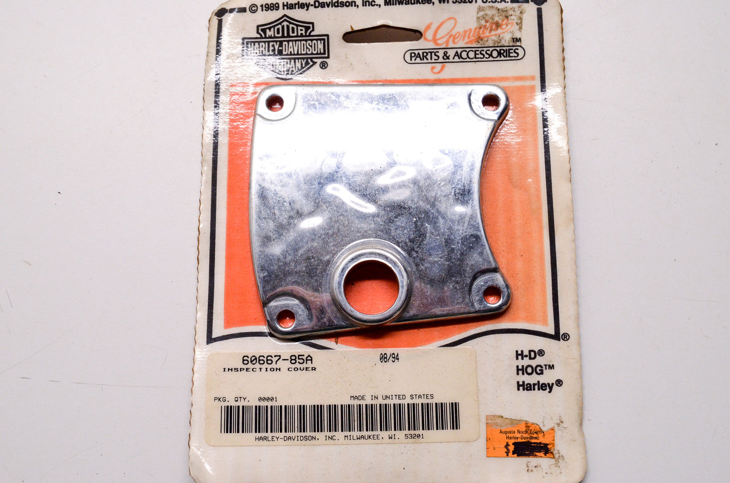 OEM Harley-Davidson 60667-85A Chrome Inspection Cover NOS