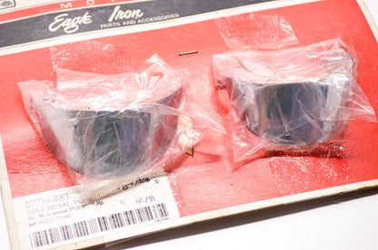 New Eagle Iron Turn Signal Visor FLHTC FLHS FLSTC 86+ Qty 2 NOS