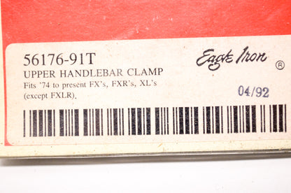 New Eagle Iron Upper Handlebar Clamp FX FXR XL 74+ NOS