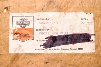 Eagle Iron 50619-74A Footboard Plate NOS