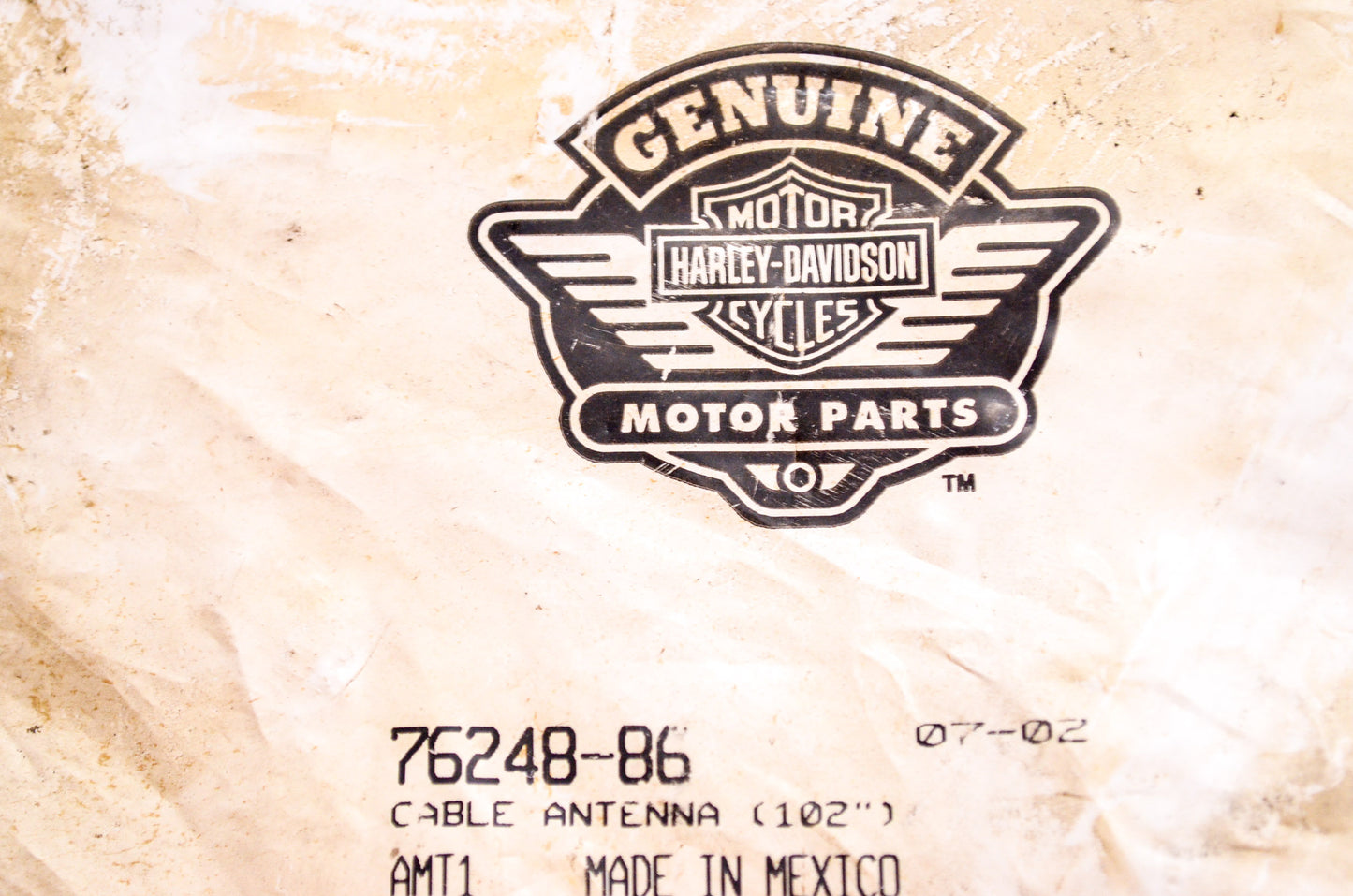 OEM Harley-Davidson 76248-86 Cable Antenna 102" NOS