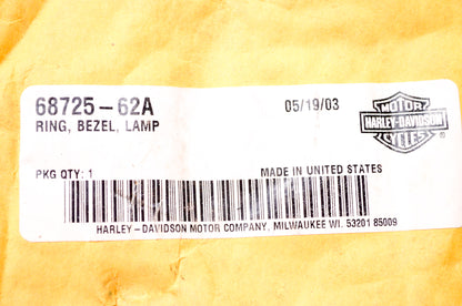 OEM Harley-Davidson 68725-62A Lamp Bezel Ring NOS