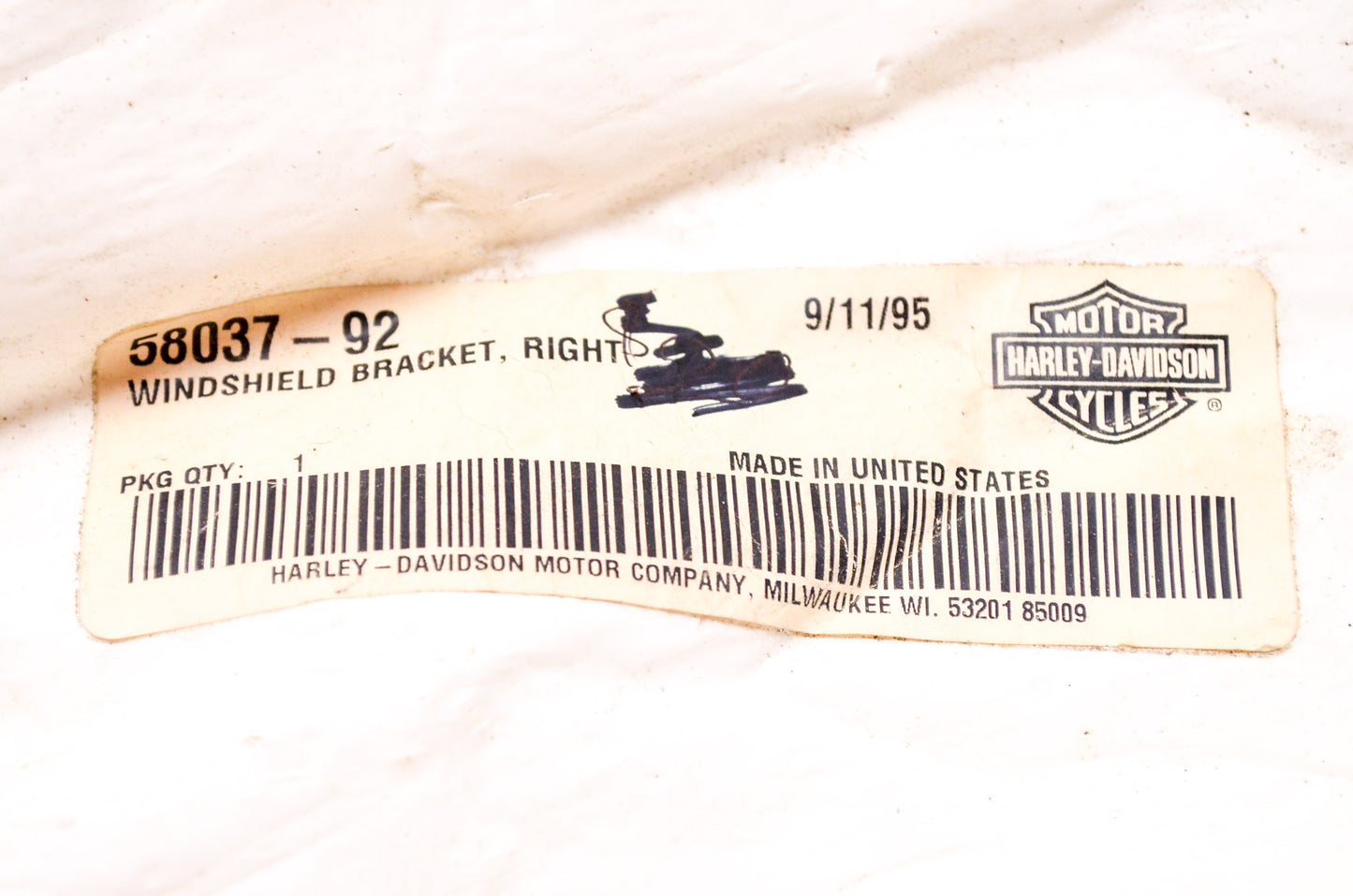 Right Windshield Bracket NOS