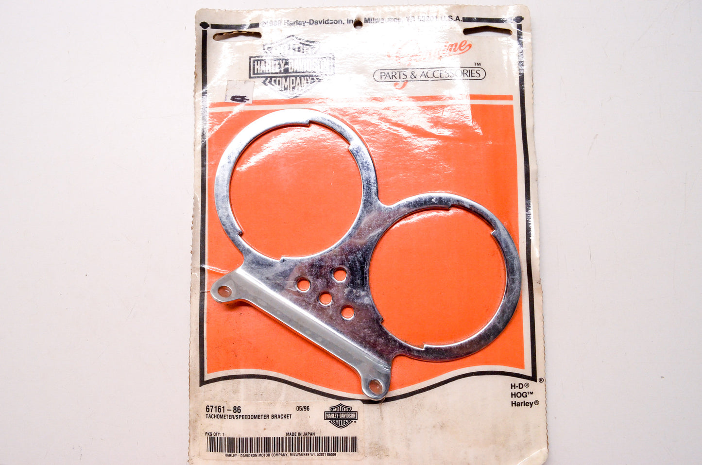 OEM Harley-Davidson 67161-86 Tachometer/Speedometer Bracket NOS