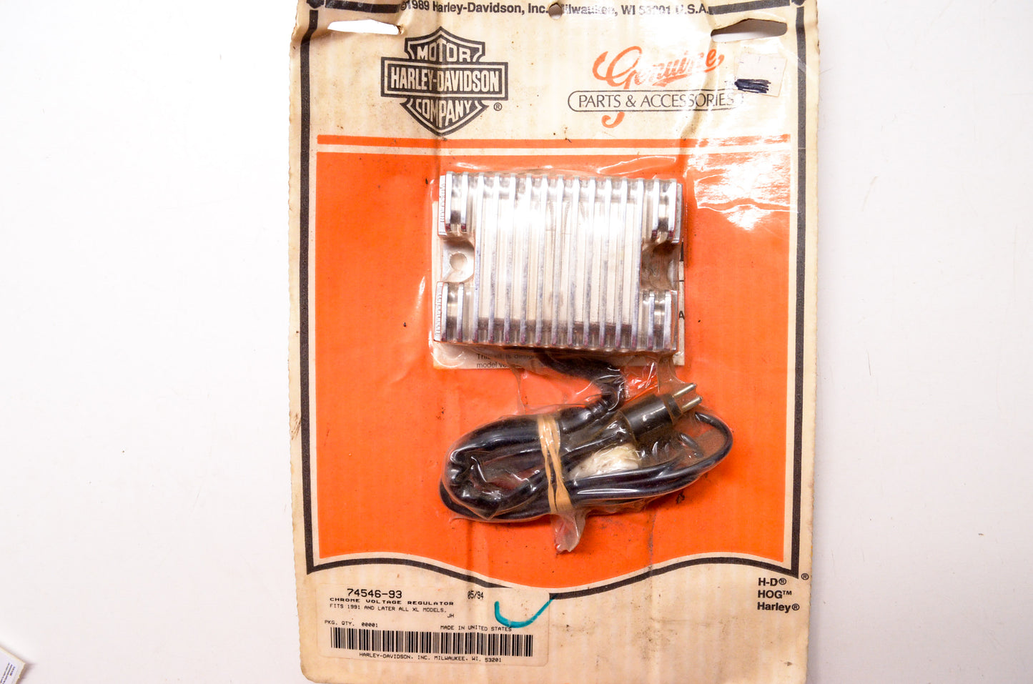 OEM Harley-Davidson 74546-93 Chrome Voltage Regulator NOS
