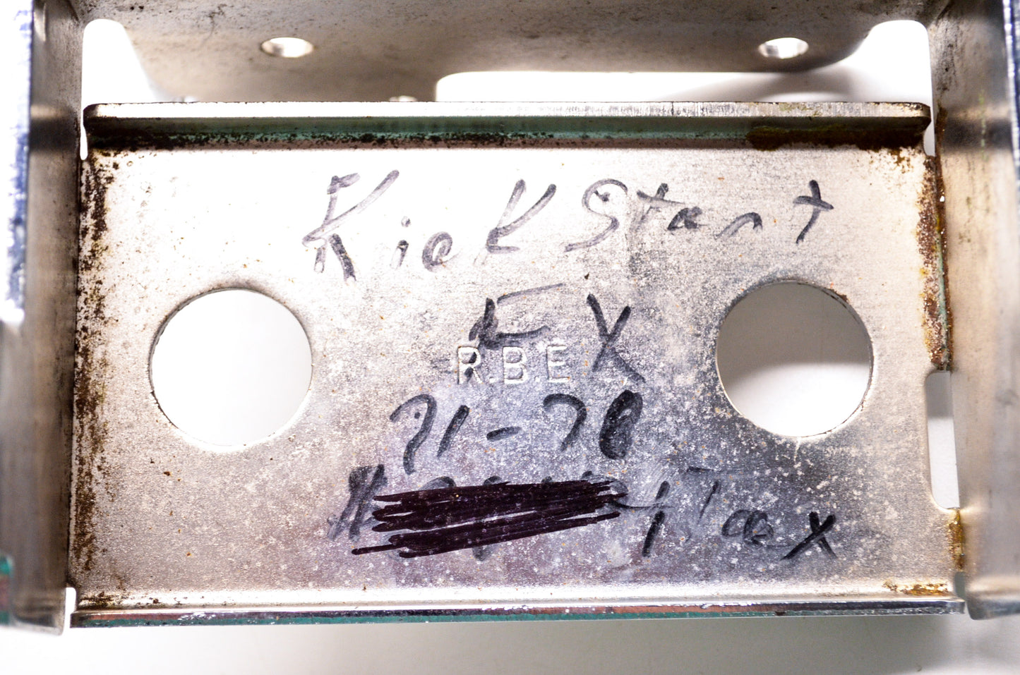 Chrome Battery Tray Kick Start FX 71-78