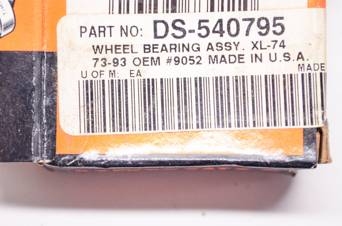 Timken DS-540795, LM11949, LM11910 Wheel Bearing Assembly Harley Davidson XL NOS