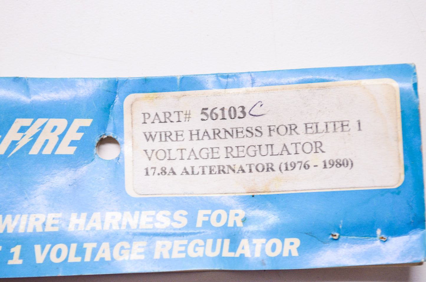 Compu-Fire 56103 Wire Harness Elite 1 Voltage Regulator 17.8A Alternator NOS