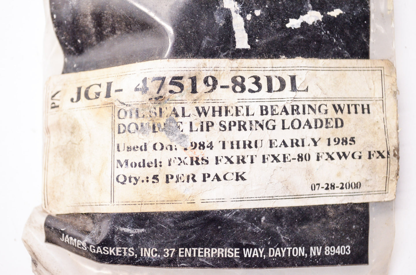 New James Gaskets Oil Seal Wheel Bearing Harley Davidson QTY 5 NOS