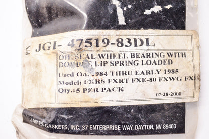 New James Gaskets Oil Seal Wheel Bearing Harley Davidson QTY 5 NOS