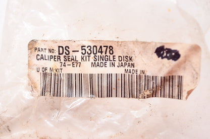 Aftermarket DS-530478, 74-E77 Single Disk Caliper Seal Kit Harley Davidson NOS