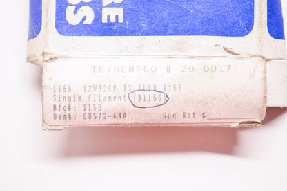 Candlepower 20-0017, 1156, 68572-64A Miniature Light Bulb 1156 12V NOS
