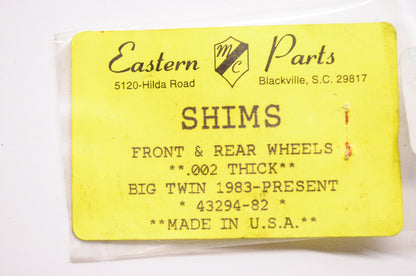 New Eastern Parts Washer Spacer Shim .002 Harley Davidson Big Twin Qty 10 NOS
