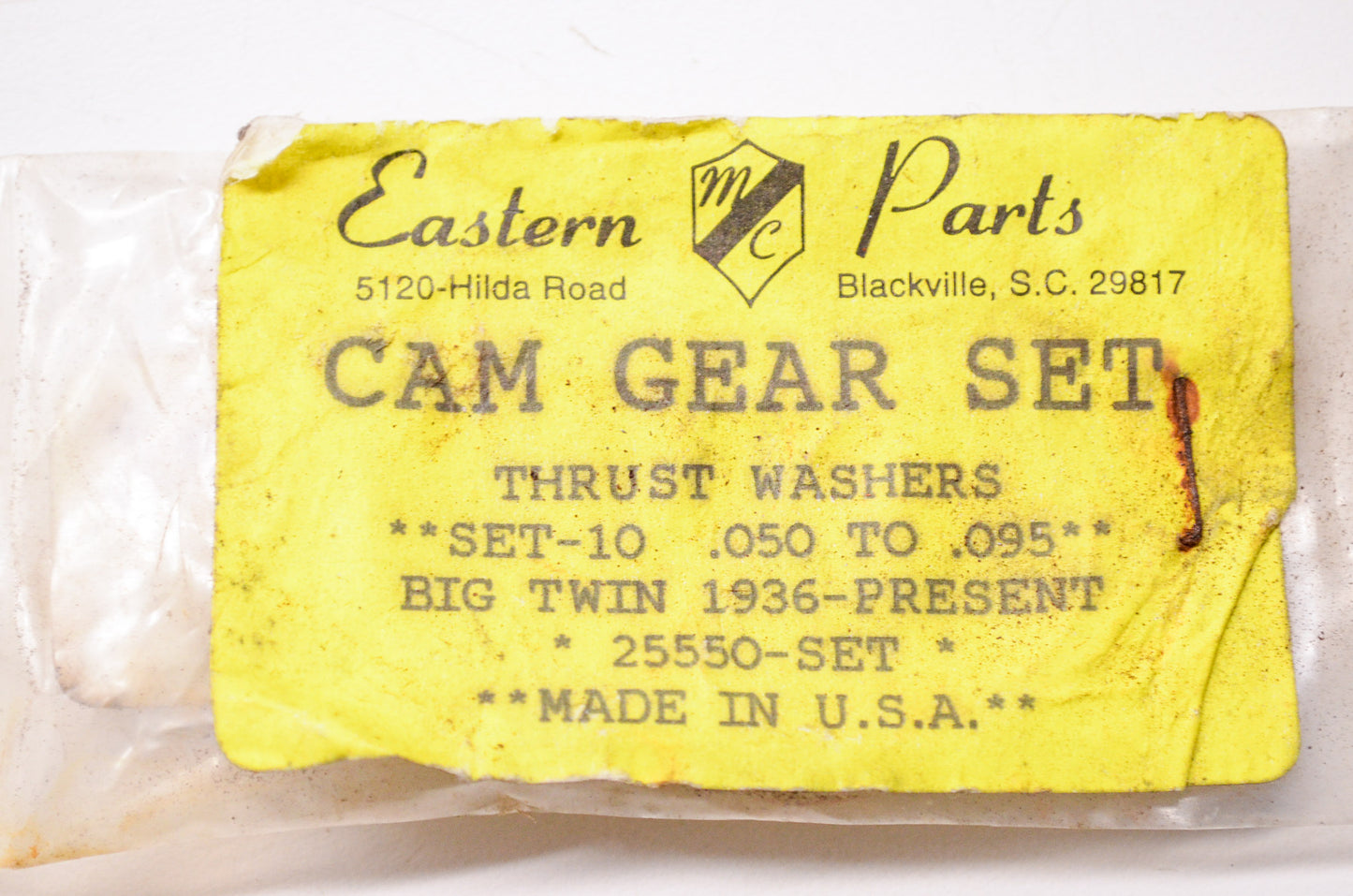 Cam Gear Kit Thrust Washers .050 - .095 Harley Davidson BT Qty 22 NOS