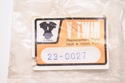 V-Twin 23-0027 Chrome Front & Rear Brake Line Tee Bracket NOS