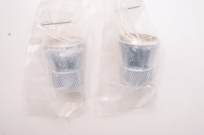 New Custom Chrome Knurled Valve Stem Cover Harley Davidson Fatboy Qty 2 NOS