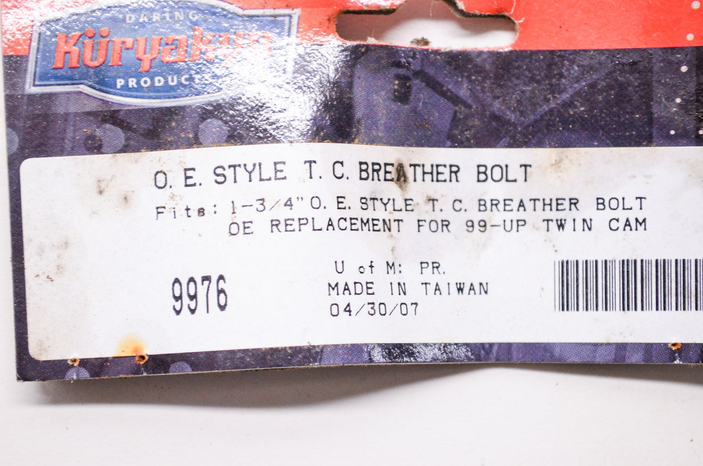 New Kuryakyn Breather Bolt Twin Cam Qty 2 NOS